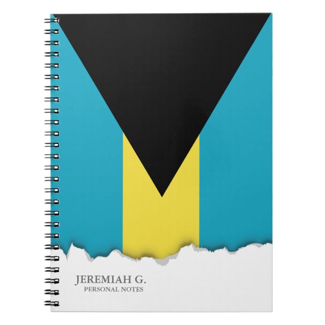 Cuaderno Bandera bahamesa clásica (Frente)