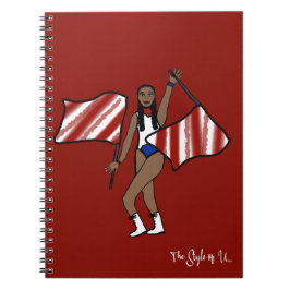 Cuaderno Bandera Bailarina Blanco Rojo /Azul Acento F