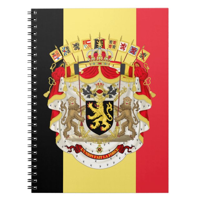 Cuaderno Bandera belga y COA (Frente)