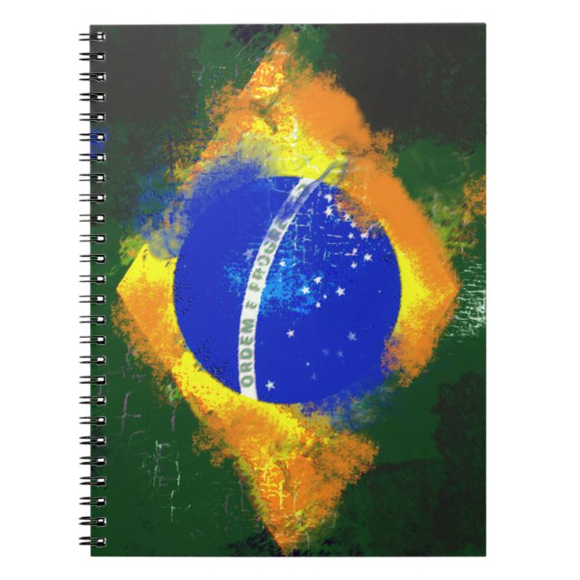 Cuaderno Bandera brasilera BR (Frente)