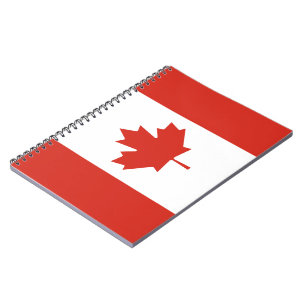 Cuaderno Bandera canadiense (hoja de arce) (Canadá)