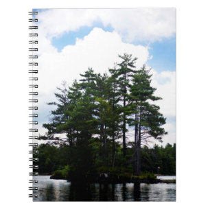 Cuaderno Bandera canadiense, isla, bloc de notas de campo