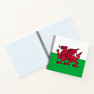 Cuaderno Bandera Celta del Dragón Rojo de Gales y Galés