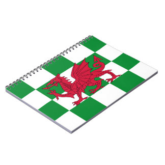 Cuaderno Bandera Celta Dragón Rojo Místico de Gales