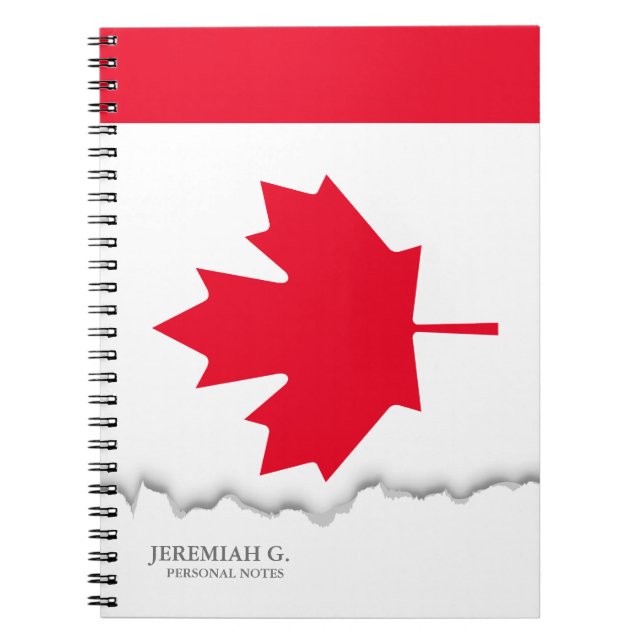 Cuaderno Bandera clásica de Canadá (Frente)