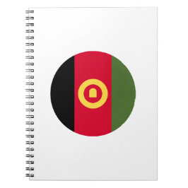 Cuaderno Bandera de Afganistán