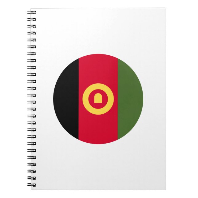Cuaderno Bandera de Afganistán (Frente)