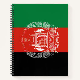Cuaderno Bandera de Afganistán