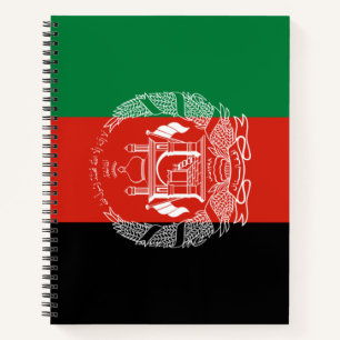 Cuaderno Bandera de Afganistán