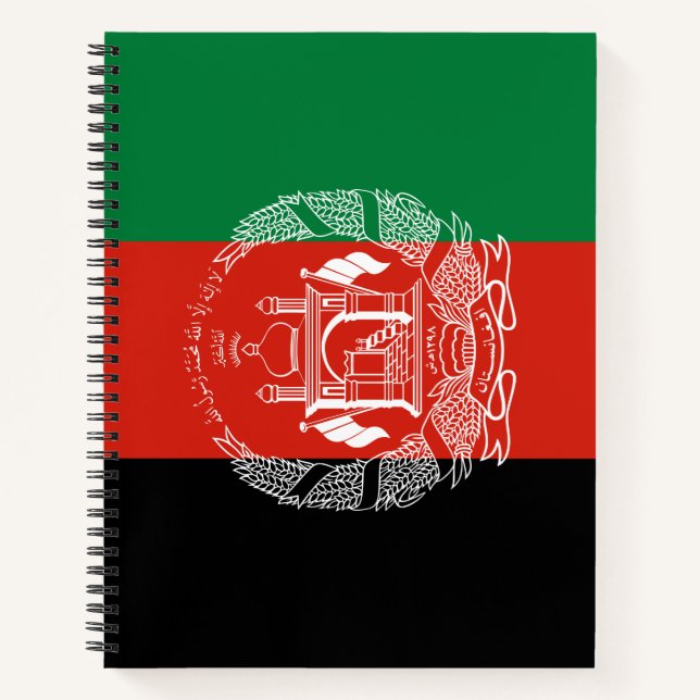 Cuaderno Bandera de Afganistán (Anverso)