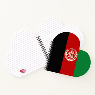 Cuaderno Bandera de Afganistán