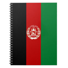 Cuaderno Bandera de Afganistán