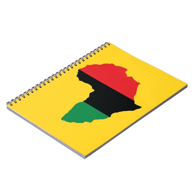 Cuaderno Bandera de África Roja, Negra y Verde (Lado Izquierdo)
