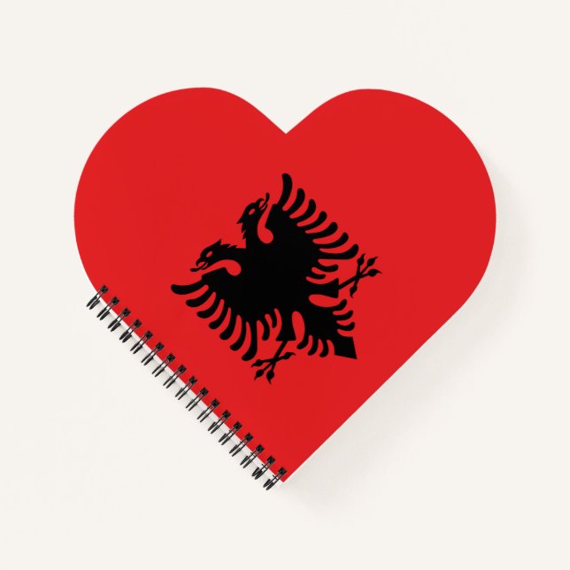 Cuaderno Bandera de Albania (Anverso)