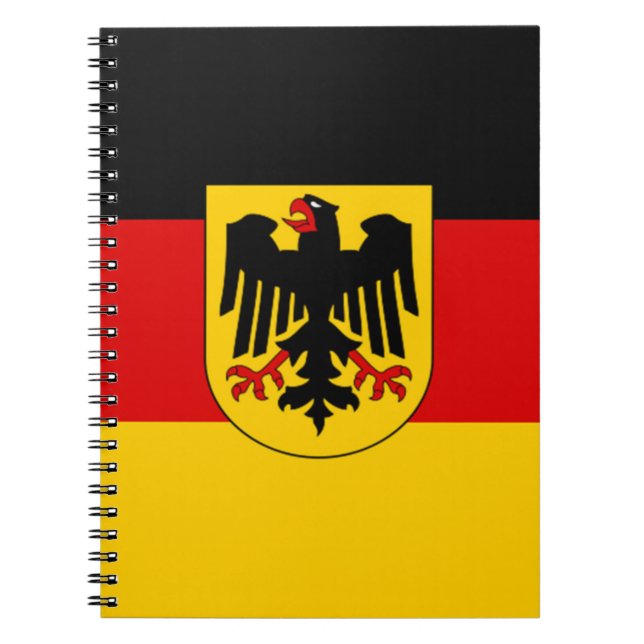 Cuaderno Bandera de Alemania - Bundesdienstflagge (Frente)