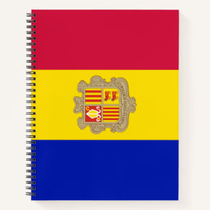 Cuaderno Bandera de Andorra