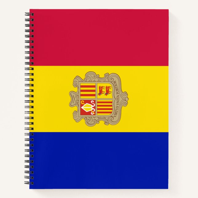 Cuaderno Bandera de Andorra (Anverso)
