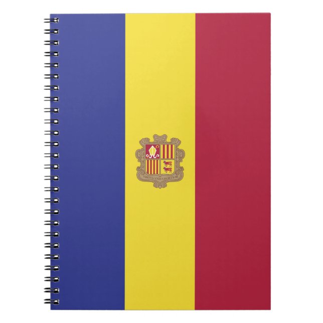 Cuaderno Bandera de Andorra (Frente)