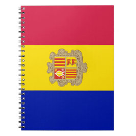 Cuaderno Bandera de Andorra