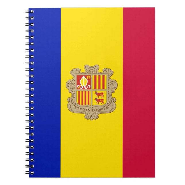 Cuaderno Bandera de Andorra Patriótica (Frente)