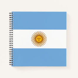 Cuaderno Bandera de Argentina