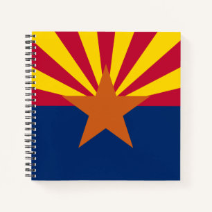 Cuaderno Bandera de Arizona: Estrella Sol Poniente, El Esta