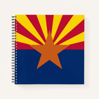 Cuaderno Bandera de Arizona: Estrella Sol Poniente, El Esta