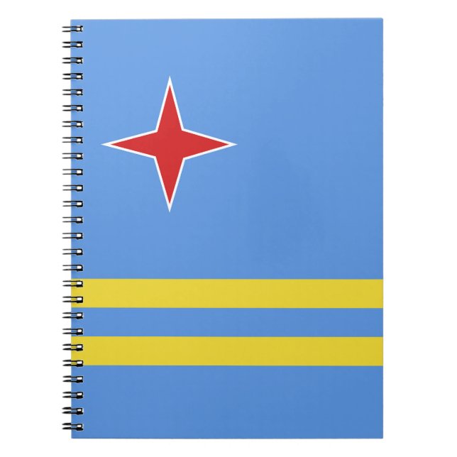 Cuaderno bandera de Aruba (Frente)