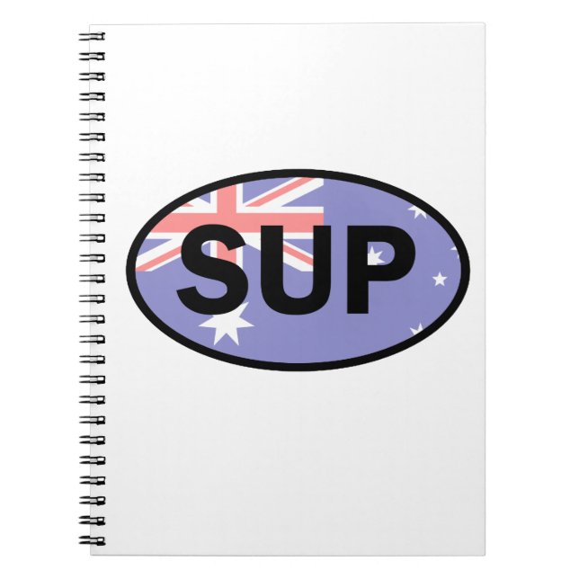 Cuaderno Bandera de Australia de Standup Paddleboard (Frente)