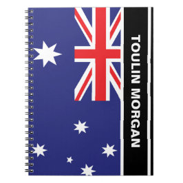 Cuaderno Bandera de Australia personalizada