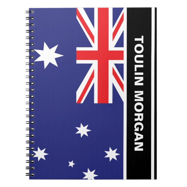 Cuaderno Bandera de Australia personalizada (Frente)