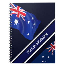 Cuaderno Bandera de Australia personalizada