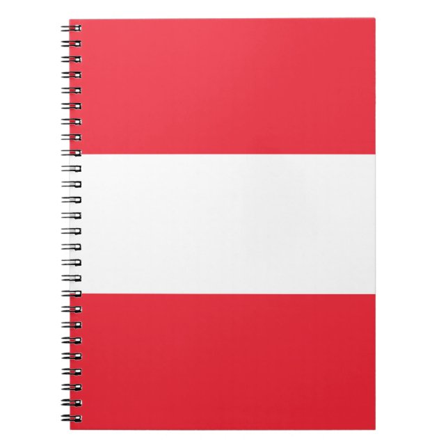 Cuaderno Bandera de Austria (Frente)