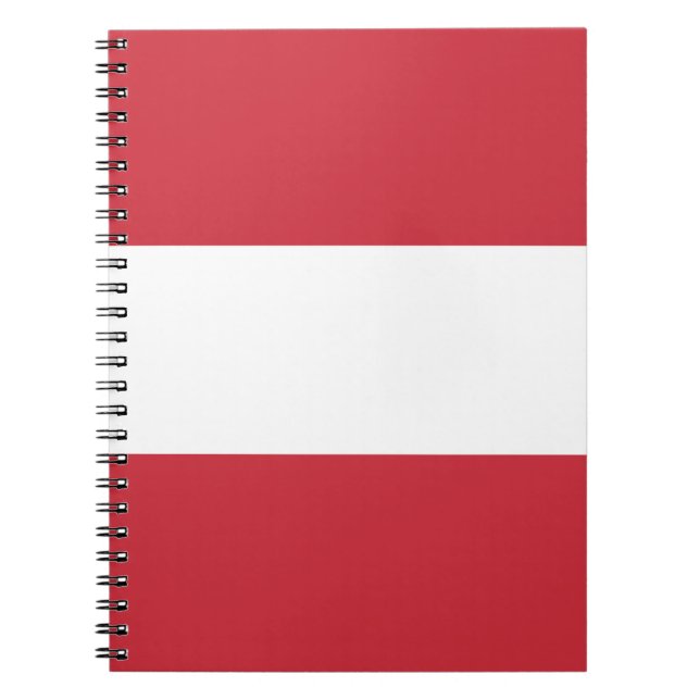 Cuaderno Bandera de Austria (Frente)