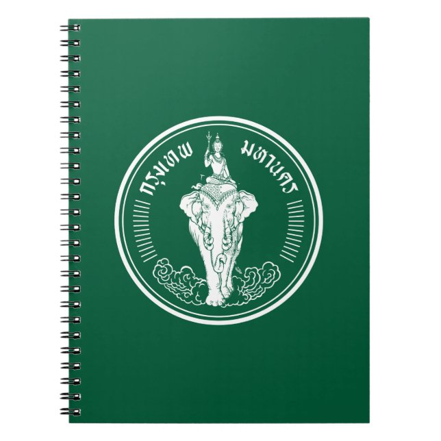 Cuaderno Bandera de Bangkok, Tailandia Notebook (Frente)