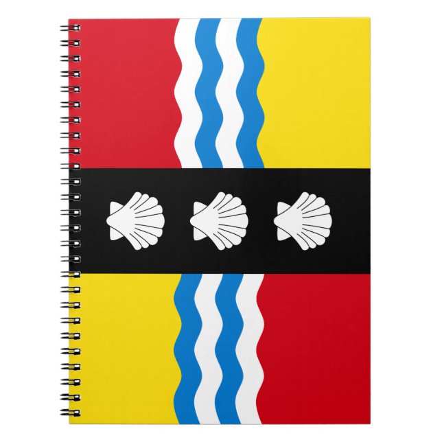 Cuaderno Bandera de Bedfordshire Notebook (Frente)