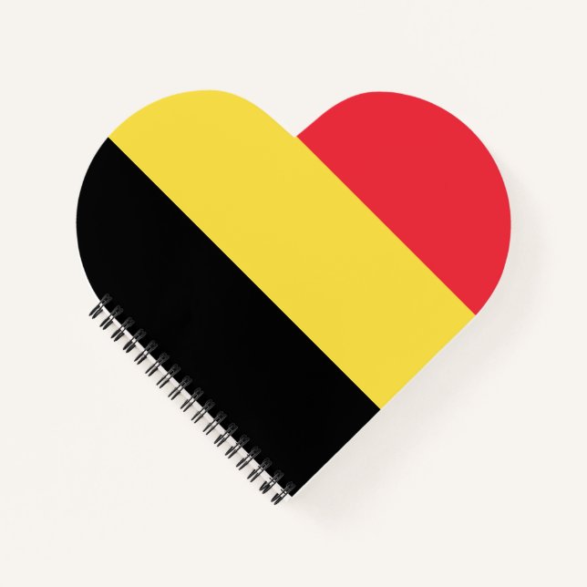Cuaderno Bandera de Bélgica (Anverso)