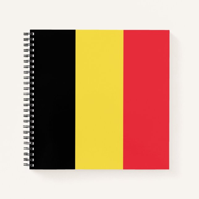 Cuaderno Bandera de Bélgica (Anverso)