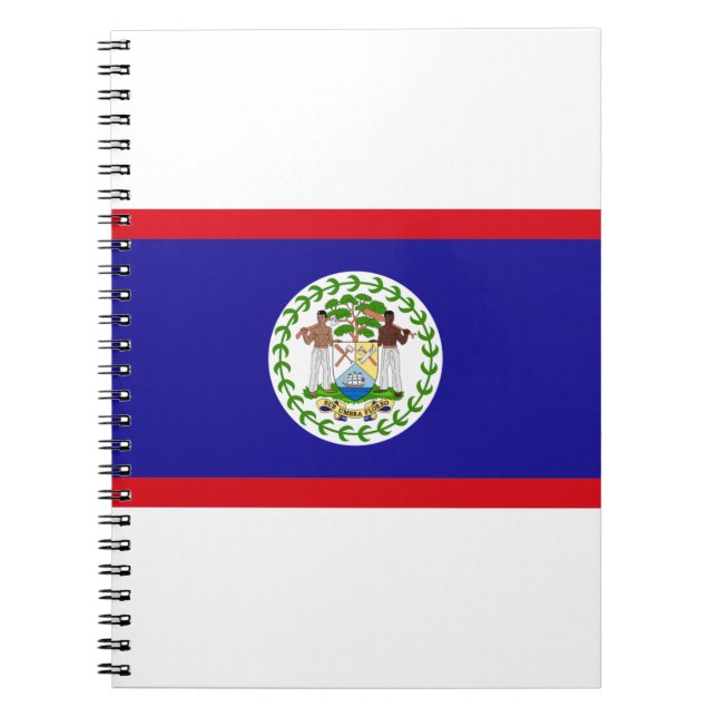 Cuaderno Bandera de Belice (Frente)