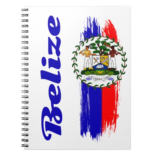 Cuaderno Bandera de Belice (Frente)