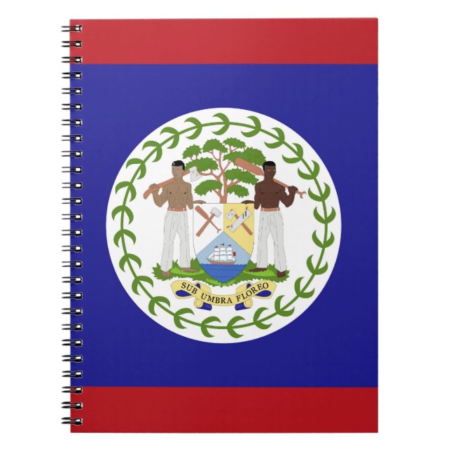 Cuaderno Bandera de Belice (Frente)