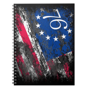 Cuaderno Bandera de Betsy Ross 1776 Patriótica 4 de julio