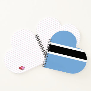 Cuaderno Bandera de Botsuana