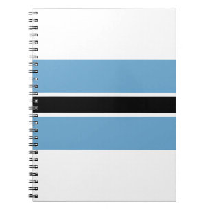 Cuaderno Bandera de Botsuana