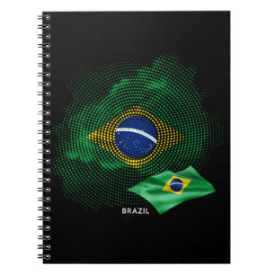 Cuaderno bandera de Brasil