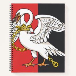 Cuaderno Bandera de Buckinghamshire (condado del Reino Unid