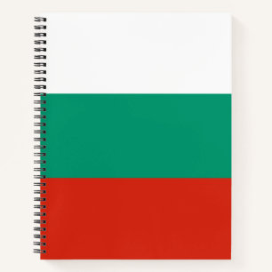 Cuaderno Bandera de Bulgaria