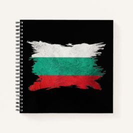 Cuaderno Bandera de Bulgaria ondulada, apoplejía de brocha,