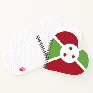 Cuaderno Bandera de Burundi
