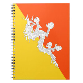 Cuaderno Bandera de Bután (Bután) (dragón trueno)